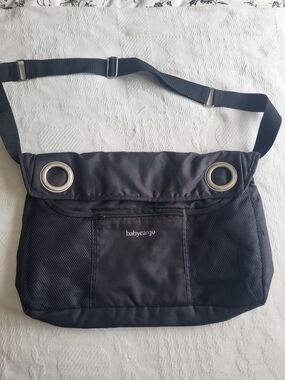 Cargo Babycargo Black Baby Bag with Silver Hardware